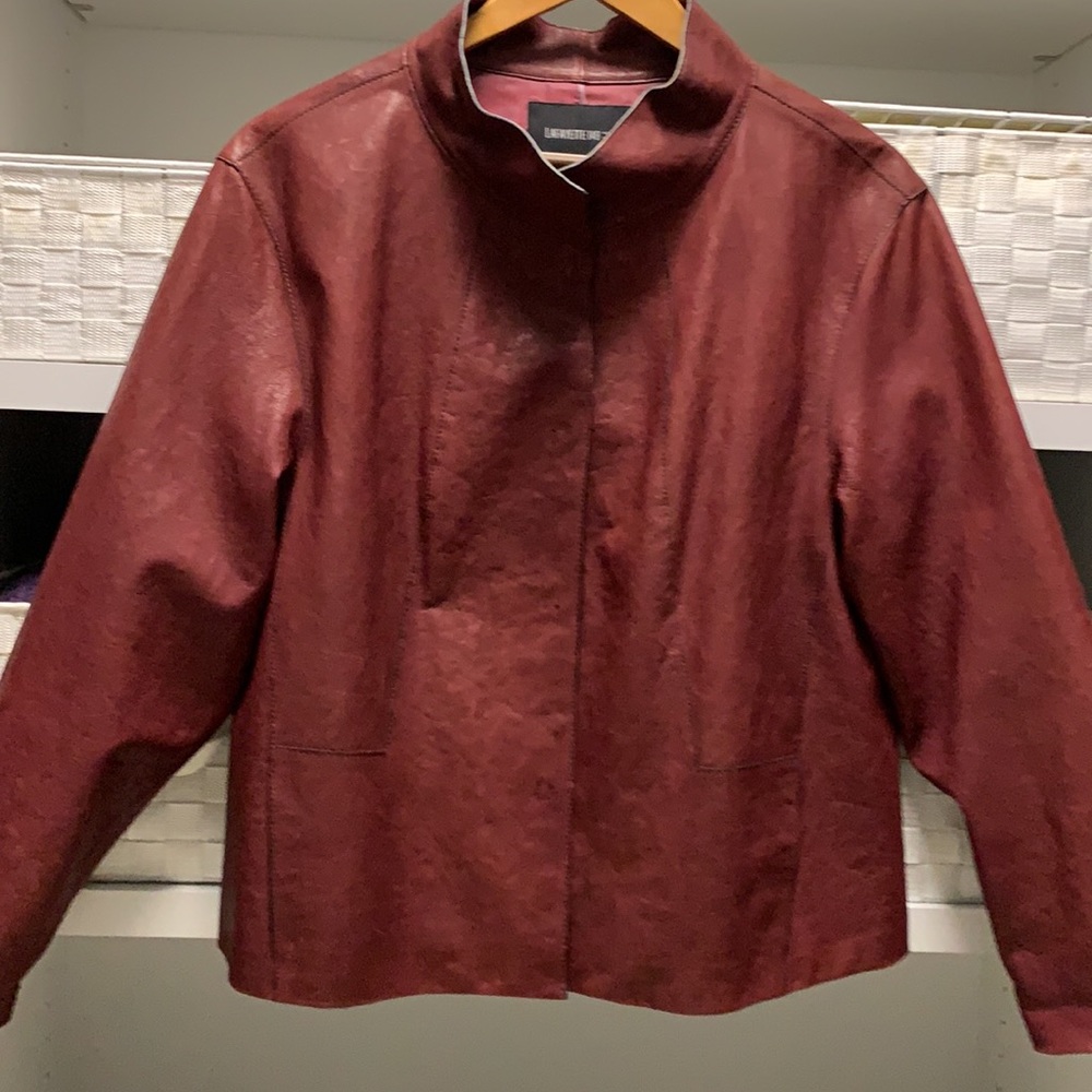 Red Rust Leather Jacket - image 3